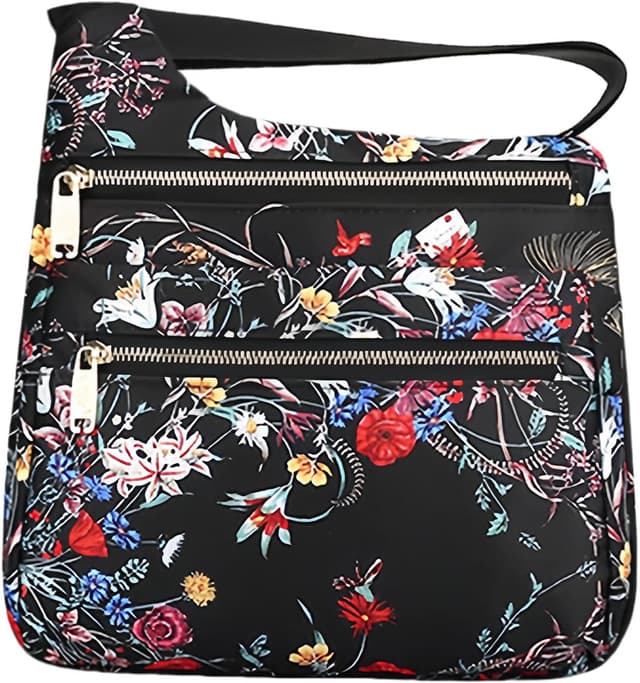 Thumbnail 6 de FAVORTALK Women’s Crossbody Bag in Nylon (25 x 20 x 11 cm) – Lightweight, Adjustable Wide Strap