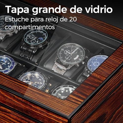 Thumbnail 5 de BEWISHOME Caja de Relojes 20 Compartimentos