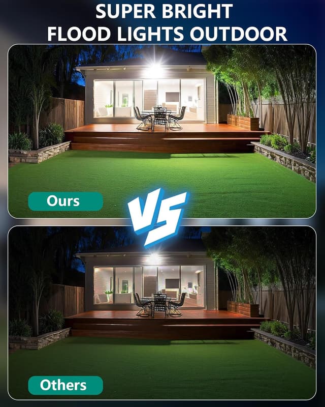 Detalle de HAPYLUMI Projecteur LED extérieur 50 W (2 x) 5000 lm, 6500 K, IP67