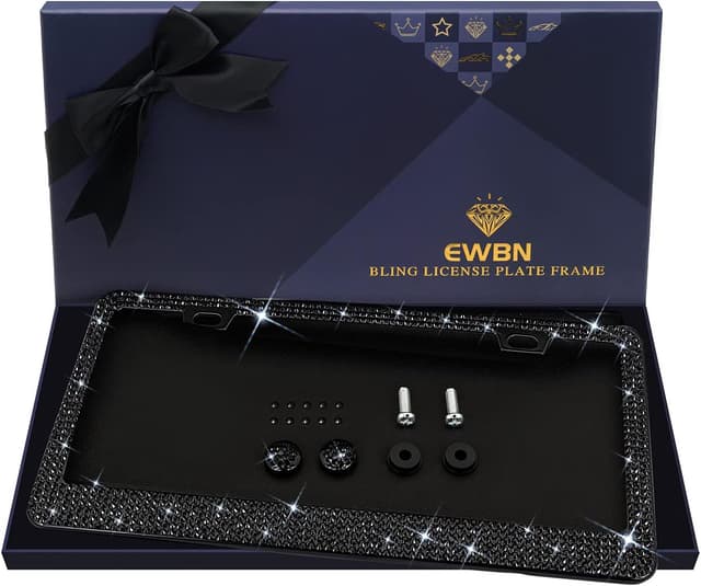 Imagen de Bling Rhinestone License Plate Frame 1200+ Crystals en OfertitasTOP