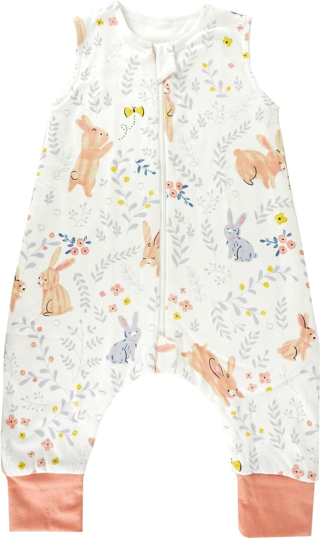 Detalle de WYTbaby Sacco Nanna con piedini in cotone 1 TOG, per tutto l’anno (3-4 anni)