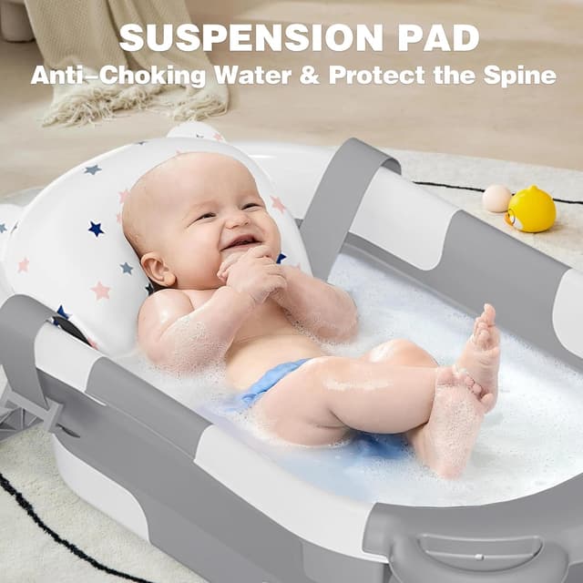 Detalle 2 de MoreFeel Collapsible Baby Bathtub with Thermometer