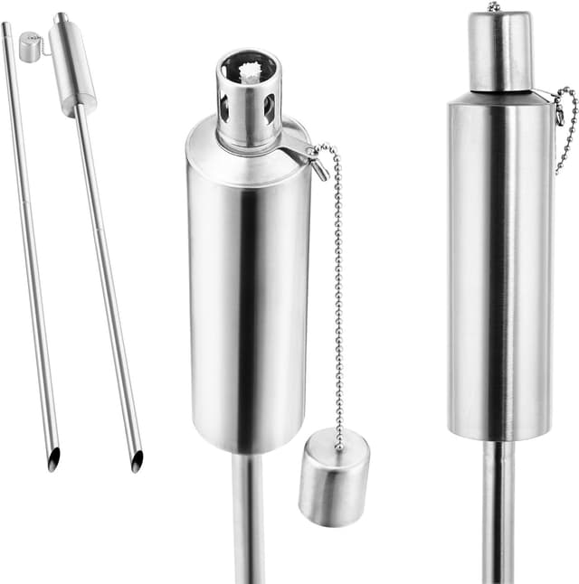 Detalle 2 de Deuba 6x Antorchas jardín acero 115 cm