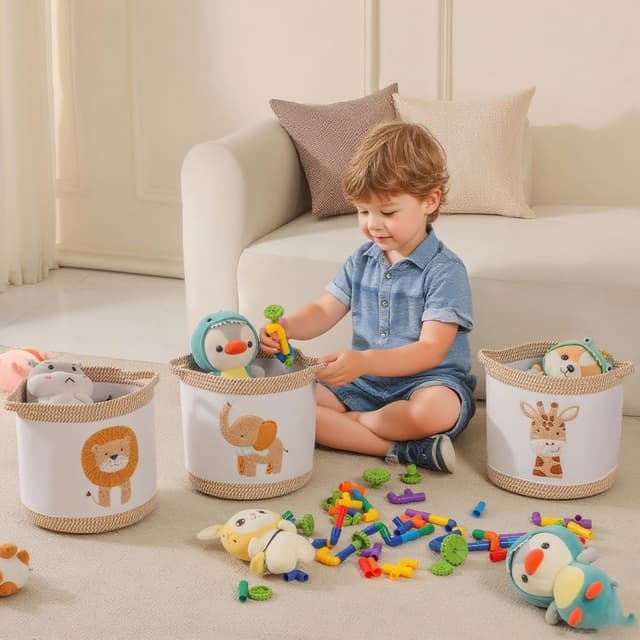 Detalle 2 de Tidelit Aufbewahrungskorb-Set 3-teilig 21 Liter