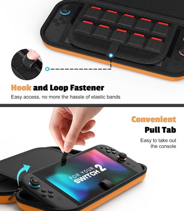Thumbnail 4 de MoKo Tasche für Nintendo Switch 2 (2025) – Schutzhülle für 10 Spiele
