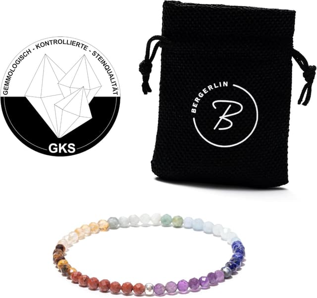 Detalle de BERGERLIN 7 Chakra Armband, 14 bis 17 cm