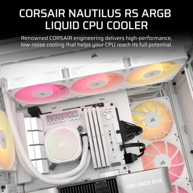 Detalle 2 de Corsair NAUTILUS 360 RS ARGB — Kit refrigeración líquida 360 mm