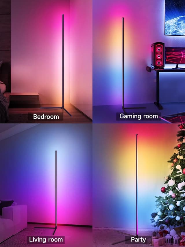 Thumbnail 5 de Tyute Corner Floor Lamp RGB LED lamp with 16 million colors