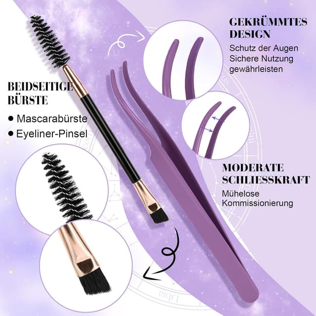 Detalle 2 de B&Qaugen Lash-Extension Set B15, 156 Stück