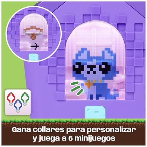 Detalle 2 de Bitzee Doghouse: mascota digital interactiva con 15 cachorros que reaccionan al tacto