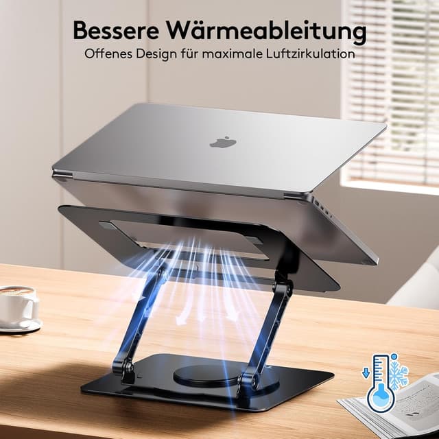 Detalle 2 de TECKNET 360° Laptop Ständer Höheneinstellbar