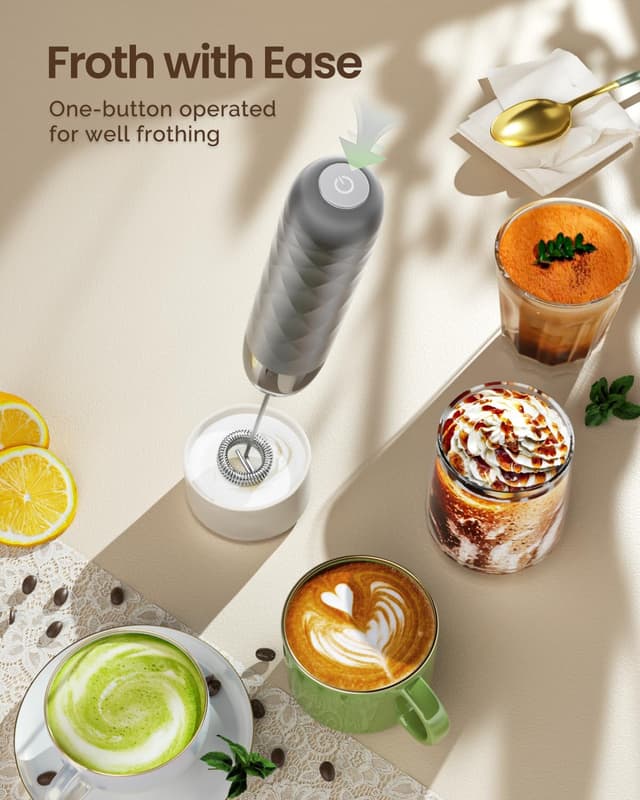 Thumbnail 5 de Maestri House LunaFro Mini rechargeable milk frother 🥛