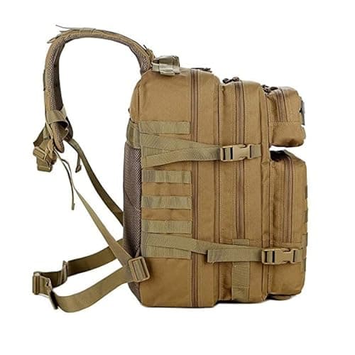 Detalle 2 de smallrun Mochila táctica militar 45L kaki con sistema MOLLE
