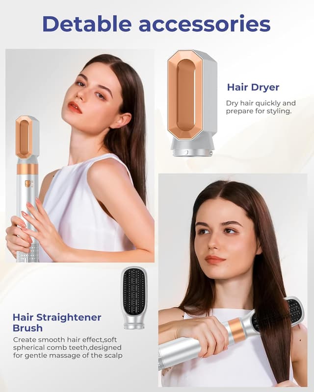 Detalle de Hairstyler 6 in 1 Airbrush Haartrockenerset 1000W