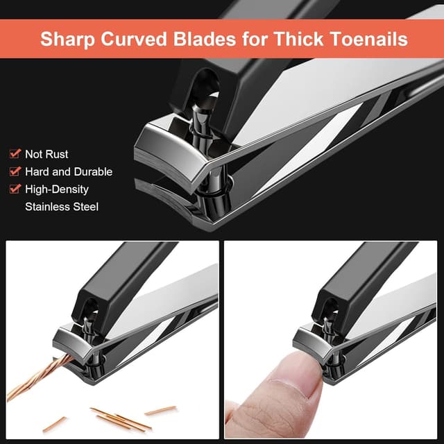 Detalle de Orelex Nagelschere für dicke, eingewachsene Nägel – mit Nagelzange und Nagelfeile