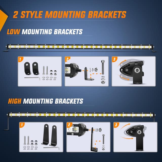 Detalle de Nilight 31-Inch Ultra-Slim Spot/Flood LED Light Bar (90W) for Off-Road Trucks, SUVs, ATVs & UTVs