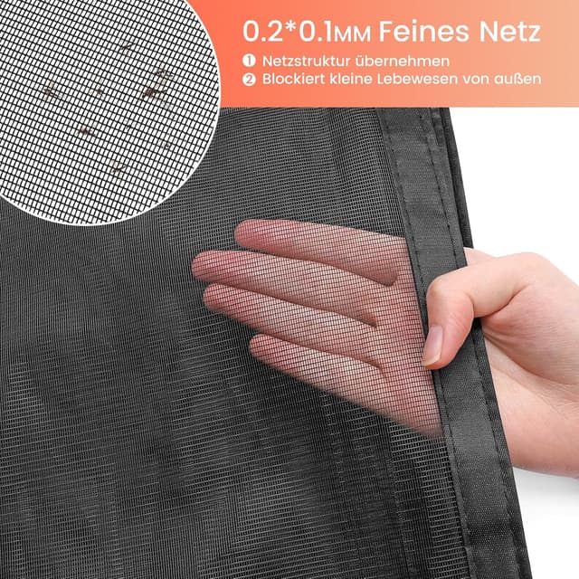 Detalle 2 de VitHom Schnellschließen Fliegengitter 100x200 cm