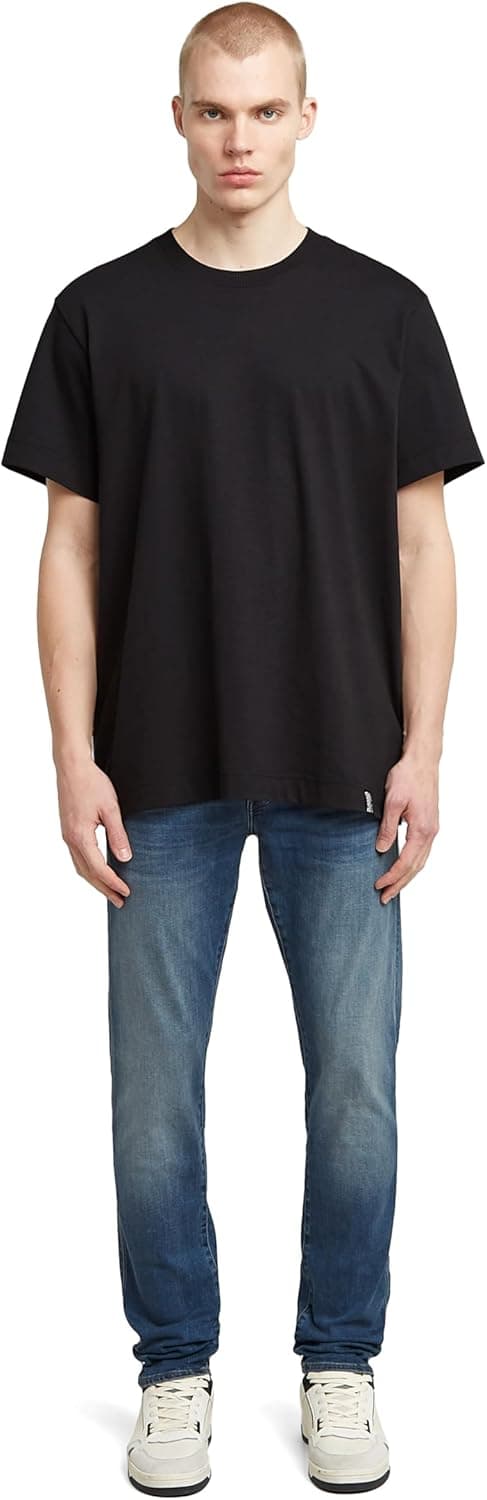 Detalle de G-Star Herren 3301 Slim Jeans mit Knopfverschluss – schmale Passform