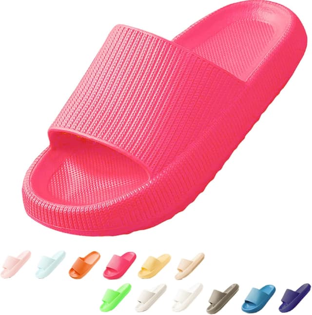 Detalle de Sumvov Cozyslides Original Damen Schlappen aus 100% EVA – rutschfeste Badeschuhe & Hausschuhe