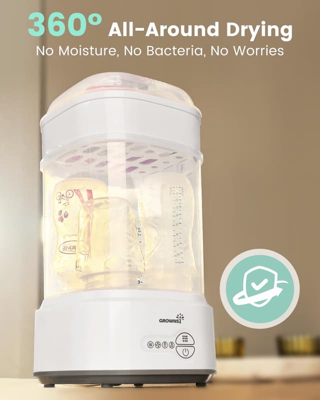 Detalle de GROWNSY Bottle Sterilizer and Dryer compact steam sterilizer