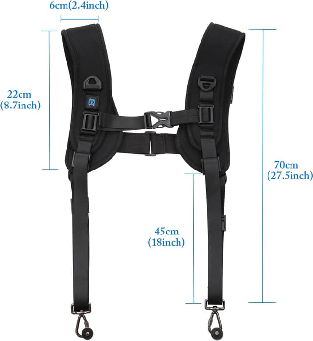 Thumbnail 2 de PULUZ Doppelter Schulterriemen Nikon DSLR 150 cm