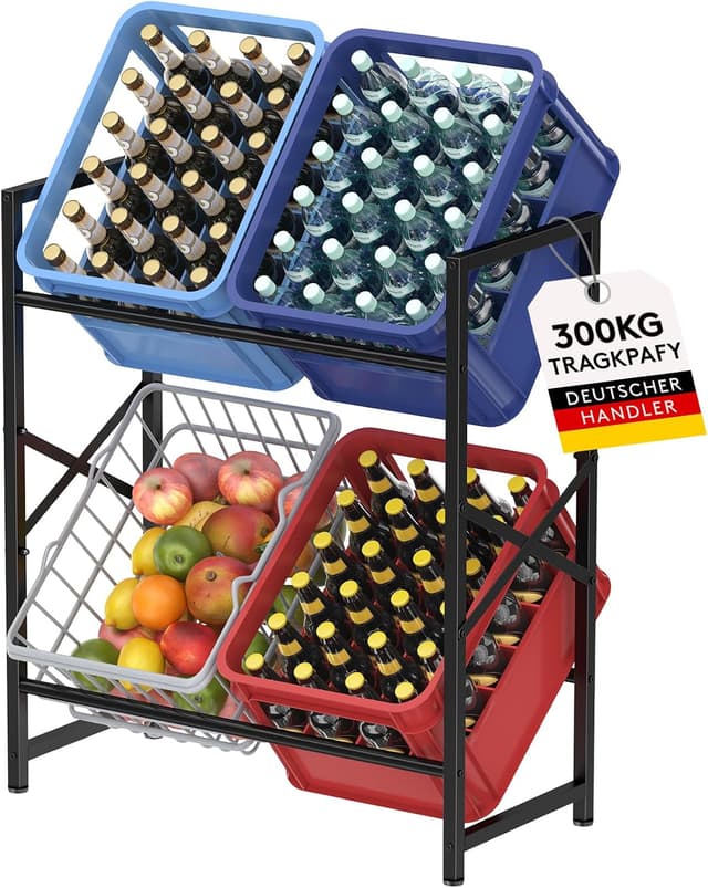 Imagen de Lifewit Getränkekistenregal 4 Kisten hoch en OfertitasTOP