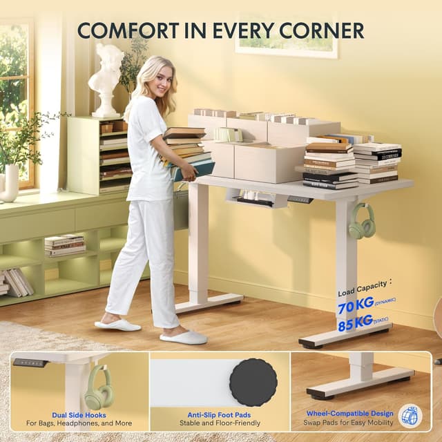 Thumbnail 5 de FlexiSpot E1 Plus One Piece Standing Desk