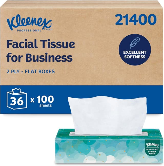 Detalle de Kleenex Professional Facial Tissue 3,600 Sheets Case