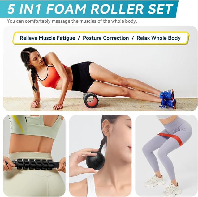 Thumbnail 5 de Krightlink 5in1 Foam Roller 13 in 🧘♀