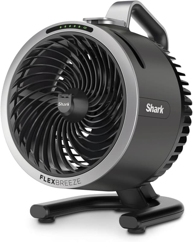 Detalle de Shark FlexBreeze HydroGo Cordless Fan (Charcoal FA050UK) with mist cooling