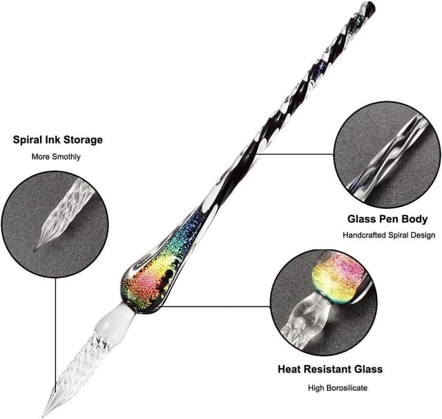 Thumbnail 1 de EACHHAHA Set penne a immersione in vetro per calligrafia 🖋