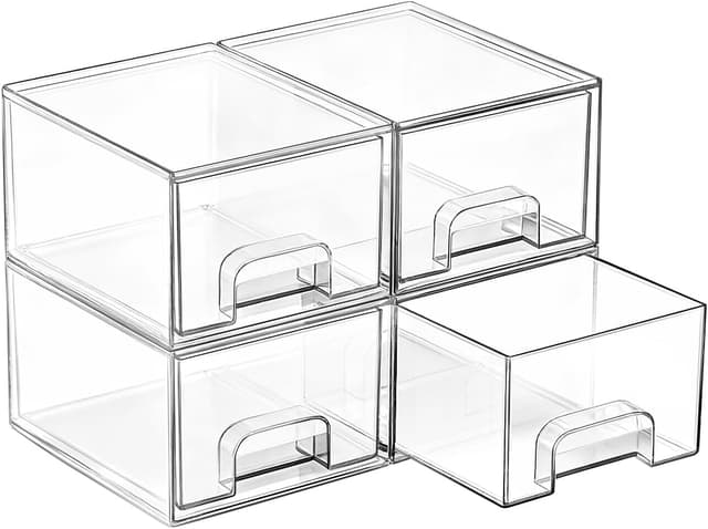 Imagen de Vtopmart Clear Acrylic Storage Containers, 4-Pack en OfertitasTOP