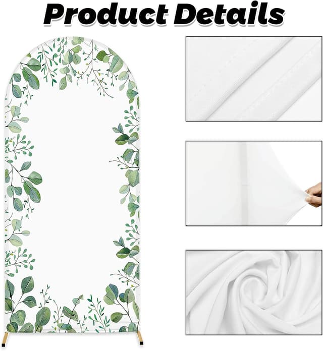 Detalle de MEHOFOND 3.3x7ft Eucalyptus Arch Frame 🎪