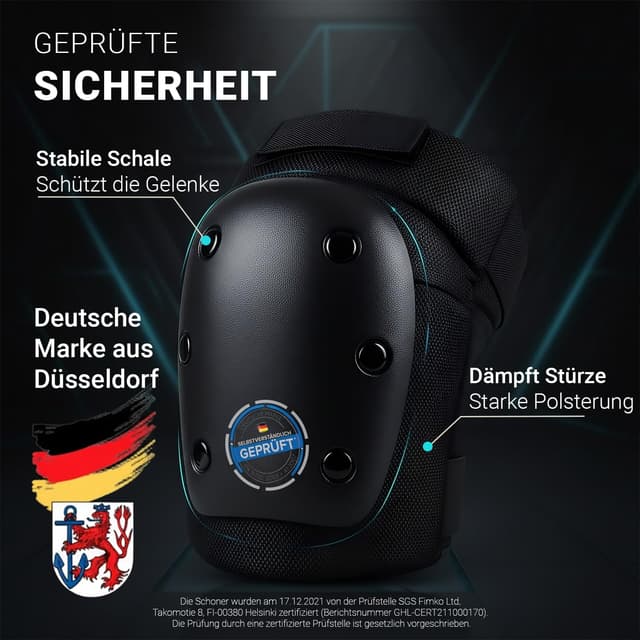 Detalle de Liebkern Skate Protektoren Set für Erwachsene & Kinder (6-teilig) für Inliner, Skateboard & Scooter