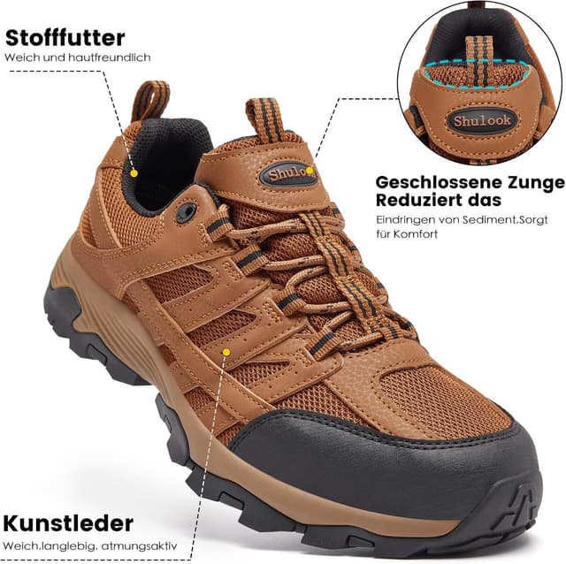 Thumbnail 2 de SHULOOK Herren Wanderschuhe Wasserdicht Leichte Trekkingschuhe