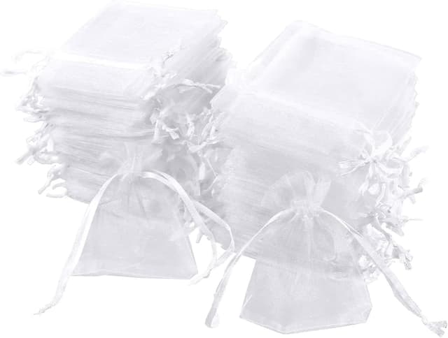 Imagen de Carehabi 100 bolsas organza blanco 7 x 9 cm en OfertitasTOP