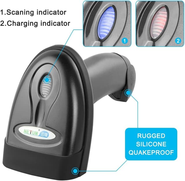 Thumbnail 3 de NETUM NT-1698W Barcode-Scanner 2600 mAh 🔎