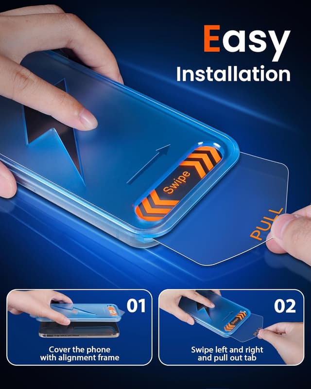 Thumbnail 4 de Mkeke 17 Pro Max Screen Protector 3-Pack