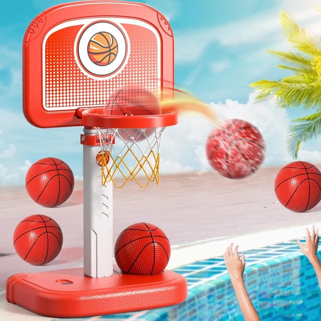 Thumbnail 6 de 2-in-1 Pool Basketball Hoop Game Set