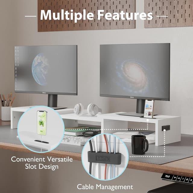 Thumbnail 4 de BONTEC Elevador Monitor de Madera para Doble Monitores