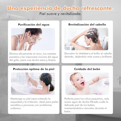 Detalle 2 de MEKO Alcachofa de ducha con filtro 15 pasos