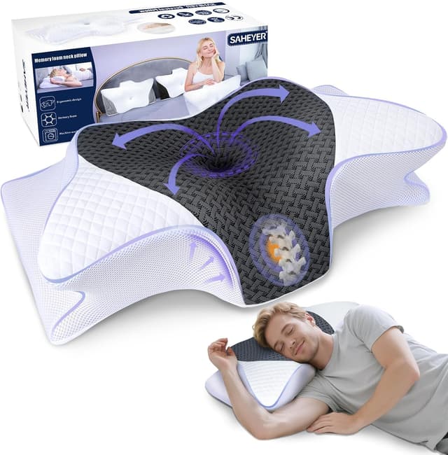 Detalle de Cuscino cervicale in memory 70x40x15