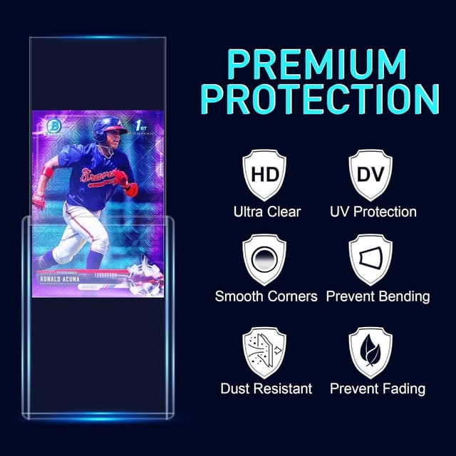 Thumbnail 3 de 200 Card Sleeves 3x4 Hard Top Loaders