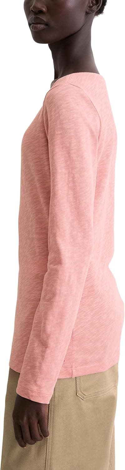 Detalle 2 de Marc O'Polo Damen Langarmshirt aus Bio-Baumwolle mit U-Boot-Ausschnitt