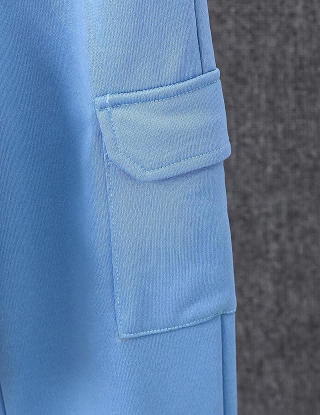 Thumbnail 5 de Fdqin Kids Flannel Plaid Shirt and Sweatpants Set 4-12