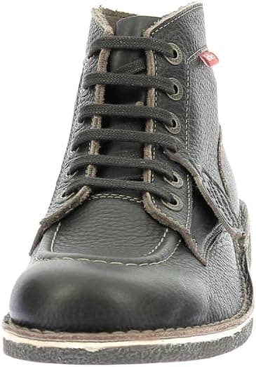 Detalle de Kickers KICKSTONER en noir : derbies homme pour un style sobre et durable