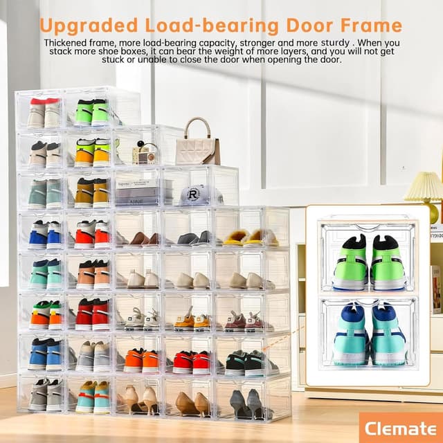 Detalle de Clemate X-Large Shoe Organizer, 12-Pack ⚙