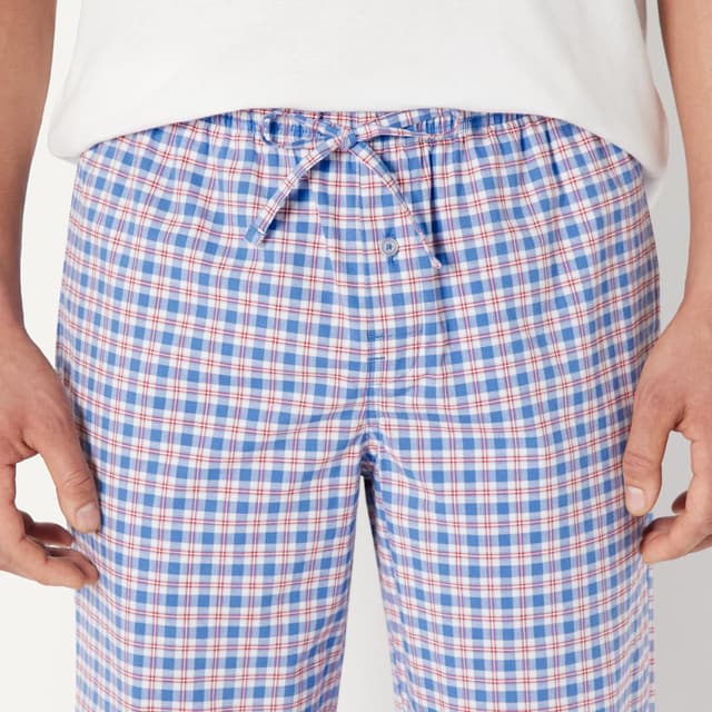 Detalle de Amazon Essentials men’s cotton stretch poplin pyjama set with jersey T-shirt