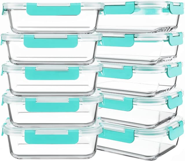 Thumbnail 4 de KOMUEE 30oz Glass Meal Prep Containers 🍱