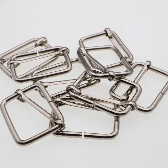 Detalle de YIGUANXIN 60pc Metal Slides Buckle Rectangle Adjusters (25mm) in Silver, Bronze, Gold & Gun-Black